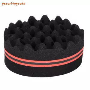 Bàn chải xốp tóc FAVORITEGOODS, Bàn chải xốp hai mặt dễ sử dụng, Dụng cụ cắt tóc Lỗ lớn bền bỉ Găng tay xốp uốn cong chuyên nghiệp Sử dụng tại nhà