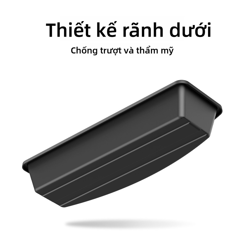 SEAMETAL Hộp đựng đồ dưới ghế xe ô tô ABS cứng chống trượt lắp đặt dễ dàng giữ xe ngăn nắp
