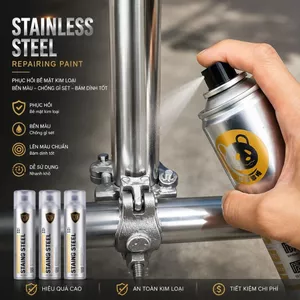 "Sơn Xịt Mạ Kẽm Inox 350ml - Phục Hồi Kim Loại Chống Gỉ, Bám Màu, An Toàn và Tiết Kiệm"