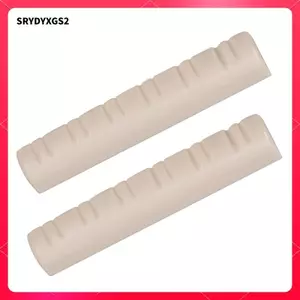 2x Đai ốc có rãnh cong 12 dây thay thế nhạc cụ đàn Guitar Màu be