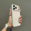 Ins Cửa Sổ Lớn iPhone17Promax Vỏ Điện Thoại Hạt Da Thích Hợp Cho Apple 16 Xuống Sợi Xuống 15 Mượt Xuống Vỏ Bảo Vệ