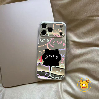 Ốp Điện Thoại Gương Mèo Hoạt Hình Cho Huawei Mate 80 Pro Max 70 Air 60 Por Plus 50 40 30 Pro Vỏ Sang Trọng Vỏ Bảo Vệ Camera Dễ Thương