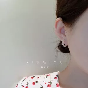 Hàn Quốc Niche Nhiều Màu Sắc Dầu Nhỏ Giọt Vòng Tròn Bông Tai Nhiều Màu Sắc Pháp Thoáng Mát Phong Cách Bông Tai Hợp Thời Trang 6.16
