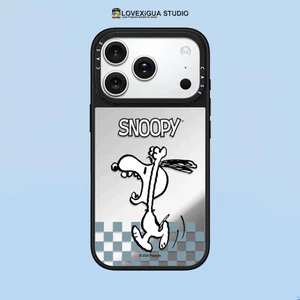 Ốp điện thoại từ tính Mirror A Scruffy Little Dog Running and Barking cho IPhone 16 15 14 13 16 Plus 17 Pro Max 17 Vỏ bảo vệ chống sốc
