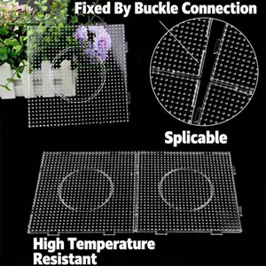 Bảng đậu EDIWANY 2.6mm, Công cụ hạt Hama chất lượng cao Mẫu hạt Perler, Sáng tạo DIY Làm câu đố Thủ công Trang trí thủ công Hạt cầu chì chịu nhiệt Đồ chơi Đồ chơi trẻ em