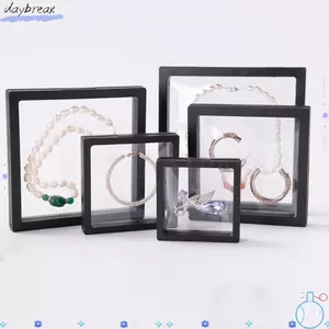 Hộp Khung Nổi DAYBREAK, Vòng Cổ Phim PE Hộp Bảo Quản Trang Sức, Bông Tai Bền Nhẫn Hộp Trưng Bày Trang Sức Kẹp Tóc