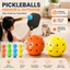 PYCOU 3 Bóng Xốp, Nhiều Màu Chính Xác Bounce Bóng Pickleball Yên Tĩnh, Bền Không Tiếng Ồn 74mm Bóng Pickleball PU Mềm Đồ Dùng Thể Thao