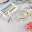 < Honeyba > Bohemian Lá Bướm Charm Vòng Tay Trên Dây Xích Tay Kim Loại Rỗng Ra Họa Tiết Hình Học Retro Cánh Tay Vòng Tay Cơ Thể Vòng Tay Đẹp