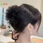 < Honeyba > Kẹp Tóc Hoa Lưới Thời Trang Nữ Cá Mập Đuôi Ngựa Kẹp Mũ Đội Đầu Tính Khí Tóc Hoa Vuốt Mũ Đội Đầu Đẹp