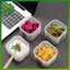 SWEET Hộp Bảo Quản Thực Phẩm 6 Lưới Rau Quả Hộp Giữ Tươi Có Nắp Cho Tủ Lạnh Nhà Bếp Gia Vị Gia Vị Bảo Quản Bình n