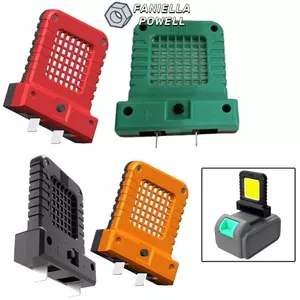 Đèn tìm kiếm ngoài trời FANIELLAPOWELL, Đèn LED làm việc có thể điều chỉnh độ sáng cao, Bộ phận dụng cụ điện đa năng bền chất lượng cao Đèn pin Lithium 18V-21V Pin Li-ion