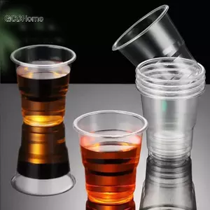 GCDHome 50 Chiếc Cốc Nhựa Trong Suốt Dùng Một Lần Dã Ngoại Ngoài Trời Sinh Nhật Nhà Bếp Đảng Bộ Đồ Ăn Đảng Cốc Nhựa Cho Đồ Uống Lạnh HOT