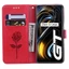 Kim Cương Dập Nổi In Hoa Hồng Ốp Lưng Điện Thoại Honor 600 Pro 5G 600Pro 5G Sách Da Full Silicone Cover