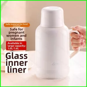 YB2 1600ml Bình nước hiển thị nhiệt độ thông minh Nắp bình nước lót thủy tinh Bình đựng nước nóng lớn