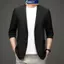 MAKY Men 's Casual zer Bộ đồ công sở nhẹ Jaet Mourning Top VN