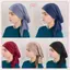 JRP Màu Trơn Turban Phong Cách Dân Tộc Co Giãn Ruy Băng Đầu Khăn Cho Nữ Bé Gái Thời Trang Mũ Bò Đầu Khăn Thời Trang Phụ Kiện Tóc JRP