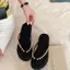 TT Tính Khí Kim Loại Bóng Flip-Flops Nữ Mùa Hè Hình Thoi Giày Dép Dép Tất Cả Trận Đấu San
