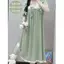 Váy ngủ mùa hè dành cho nữ tay ngắn Over-the-Knee Mỏng Mid-Skirt Ngọt ngào Phong cách mới Công chúa mùa hè có thể mặc ngoài