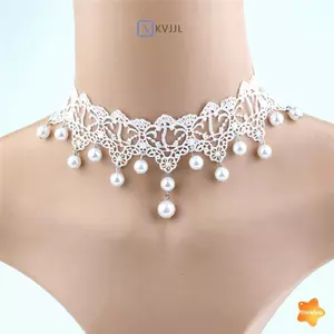 Hợp Thời Trang Ren Ngọc Trai Nelace Sáng Tạo Lãng Mạn Nữ Trang Sức Phụ Kiện Mới