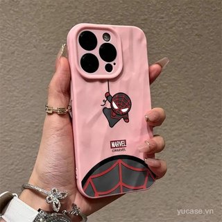 Ốp Điện Thoại Nếp Nhăn Mát Linh Hoạt Lên Xuống Nhỏ Spider Q Phiên Bản Thích Hợp Cho iPhone 14 15 16 17 pro max 11promax 12promax 13promax 14pro 15pro Ốp Bảo Vệ Chống Sốc