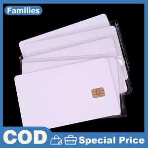 Mới 5 Chiếc ISO PVC IC Với SLE4442 Chip nk Thẻ Thông Minh Liên Hệ Thẻ IC An Toàn Trắng