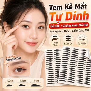🔥Giá sốc🔥Dễ dùng một lần tem kẻ mắt tự dính | Chống nước mồ hôi tem kẻ mắt dán | Phù hợp mắt bọng điều chỉnh dáng mắt