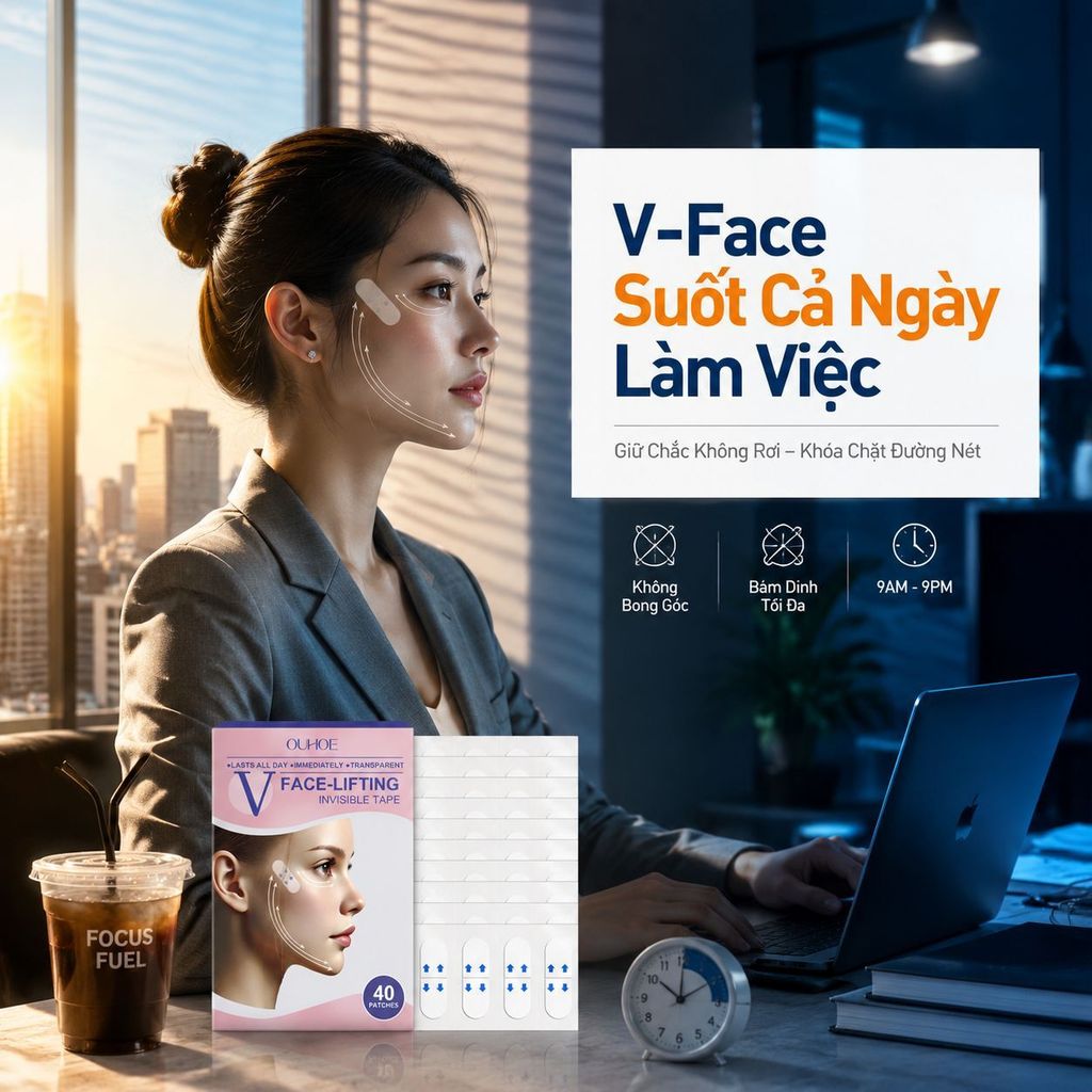 🔥Giá sốc🔥Miếng dán nâng cơ định hình mặt | Miếng dán khuôn mặt nâng cơ không thấy | Băng keo săn chắc dưỡng ẩm cho cằm