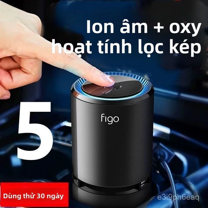Máy lọc không khí ô tô Figo4 ion âm khử mùi xe mới diệt khuẩn làm sạch không khí hiệu quả cao bền bỉ