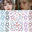 Stiker Đá Pha Lê 3D Hình Trái Tim Tròn (1 Tờ) - Stiker Dán Trang Trí Đồ Handmade Ốp Điện Thoại Album