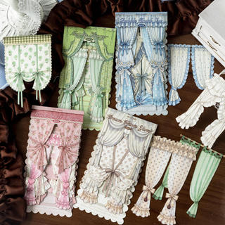 ENWEI 10 Cái [Window Sweet Dreams Collection] Kem Gạc Ấm Bong Bóng Bầu Trời Tạp Chí Chất Liệu Miếng Dán Gói Văn Phòng Phẩm Trang Trí