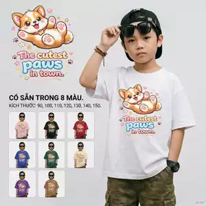 Áo thun bé trai năng động Thời trang Mặc hằng ngày trẻ em