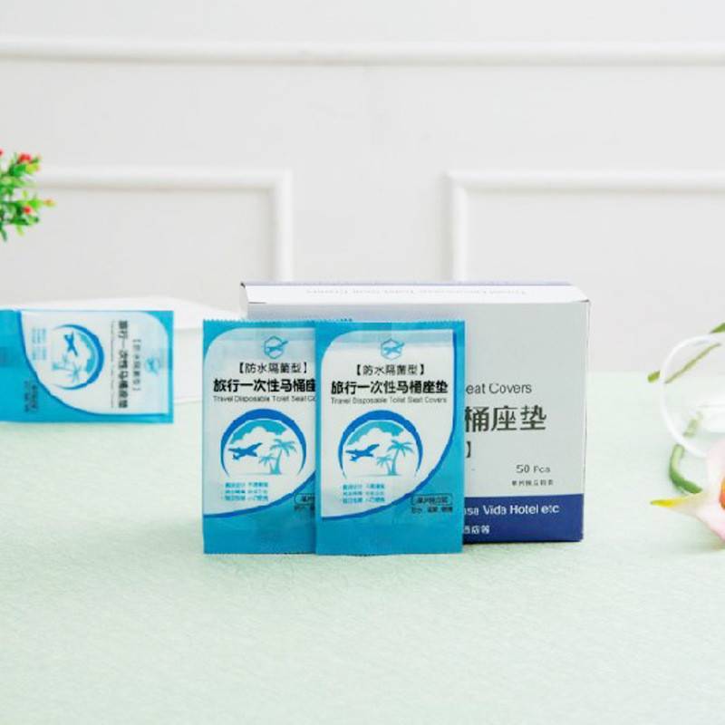 GOAY 50 Chiếc Dùng Một Lần An Toàn Du Lịch Nhựa PE Bồn Cầu Bọc Thảm Đệm VN