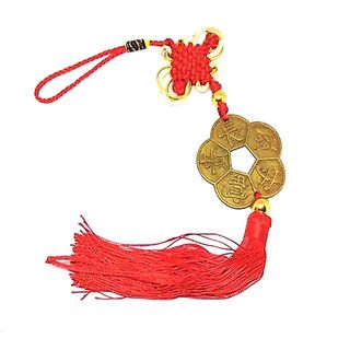 Đồng Hoa Mai Kim Tiền Kết Dây Vật Phẩm Phong Thuỷ