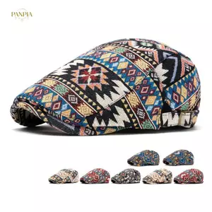 PNPIA- Mũ lưỡi trai in hình bằng vải Polyester mềm Mũ nồi có đỉnh phẳng Mũ nhẹ để đi du lịch Đi xe đạp Đi bộ đường dài Khuôn viên mùa hè