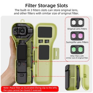Dành Cho DJI OSMO Pocket 4P Hộp Bảo Vệ Cầm Tay Chống Rơi Có Bộ Lọc Camera Pocket 4 Pro Phụ Kiện