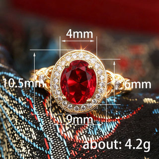 S925 Bạc Bồ Câu Máu Ruby Nhẫn Thời Trang Đơn Giản Quà Tặng Nữ Hàng Ngày