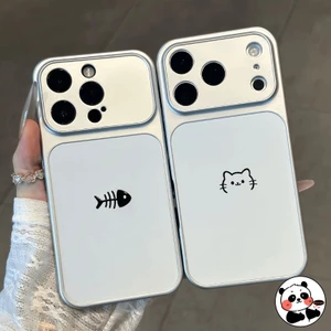 Ốp Điện Thoại Cặp Đôi Bạc Cho Xiaomi 17 Pro Max 15 15T 14 14T 13 13T 12 Ultra 12T 12S 12X Mi 11i 11X 11 Lite Pro 5G 4G Vỏ Mềm Mờ Hoạt Hình Dễ Thương