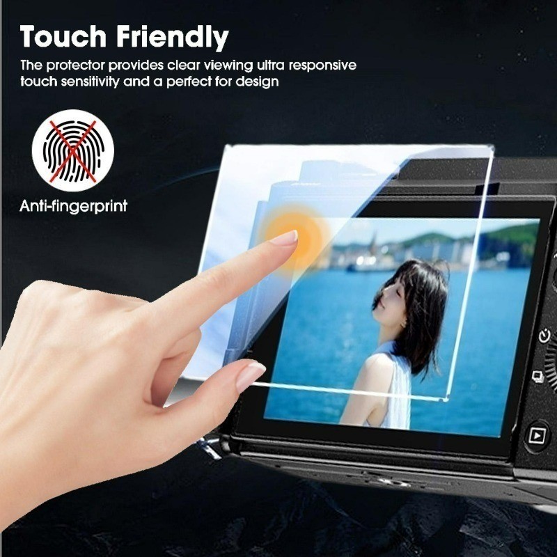 3 Miếng Dán Bảo Vệ Màn Hình LCD Camera HD Kính Cho Sony RX1R2 RX1R RX10M4 RX10M3 RX10M2 RX10 RX1 RX100M7 RX100M6 RX100M5 RX100M4 RX100M3 RX100M2 RX100 Camera 9H Kính Cường Lực Phim