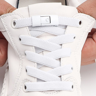 Khóa bấm không buộc dây, dây giày đàn hồi 8mm cho sneaker trẻ em và người lớn