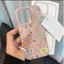 Ốp Điện Thoại Hoa Bướm Toàn Màn Hình Cho Iphone 17 Pro Max 16 15 14 13 Pro Max 15 Plus 16E 17 Air Shell Lichee Họa Tiết Thời Trang Mềm Chống Sốc Silicon Matte Da PU