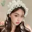 Gothic Cosplay Tai Mèo Ren Nơ Mũ Ren Ngọt Nơ Ruy Băng Mũ Đội Đầu Cho Nữ Kẹp Tóc Vintage Phụ Kiện Tóc