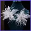 MERIGGIARE Organza Flower Patch, Feather Pearl Crystal Flower DIY May Decals, Ethereal Ren Handmade Dây Xoắn Studded Patch Phụ Kiện