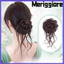 MERIGGIARE Tóc Bun Móng Vuốt Kẹp Tóc Xoăn Tóc Giả Màu Đen Tự Nhiên, Thời Trang Tổng Hợp Lông Tơ Nâu Bun Đầu Tóc Giả Nữ