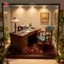 MJnmc Thu Nhỏ Bàn Văn Phòng Với Bộ Ghế Phong Cách Victoria 112 Nhà Búp Bê Bàn Viết Bộ Trang Trí Phòng DIY Mới