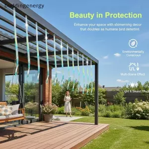 {BUDDI} Băng keo đe dọa chim bằng Laser hai mặt giúp chim tránh xa Băng tẩy rửa chim cho vườn trang trại hoặc sân vườn {buddingenergy}