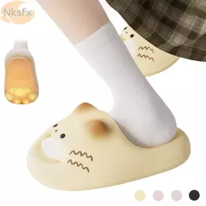 Dép Mèo NKSFX, Đáy Chống Thấm Nước Cat Kitty Mules, Chống Trơn Trượt Đáy Mềm Đóng Mũi Dép Mèo Ngoài Trời Trong Nhà