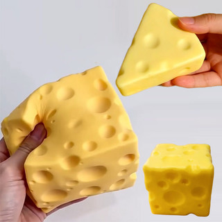 Squishy Phô Mai Khối Bóp Đồ Chơi Bơ Mềm Phô Mai Fidget Đồ Chơi Phục Hồi Chậm Đẩy Giảm Căng Thẳng Đồ Chơi Cảm Giác Giảm Căng Thẳng