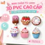 Nam châm tủ lạnh 3D dập nổi PVC cao cấp 6 thiết kế bánh ngọt bám dính mạnh trang trí tiện dụng