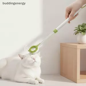 {BUDDI} Máy mát xa mèo hai mặt 2 trong 1 Teaser Wand Đồ chơi cảm ứng mềm có thể thu vào dành cho phần thưởng huấn luyện mèo con {buddingenergy}