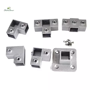 1 Cái Kết Nối Ống Vuông Hợp Kim Nhôm Khuỷu Tay Vuông Ba Chiều Cố Định Lưu Trữ Chung Ra mới